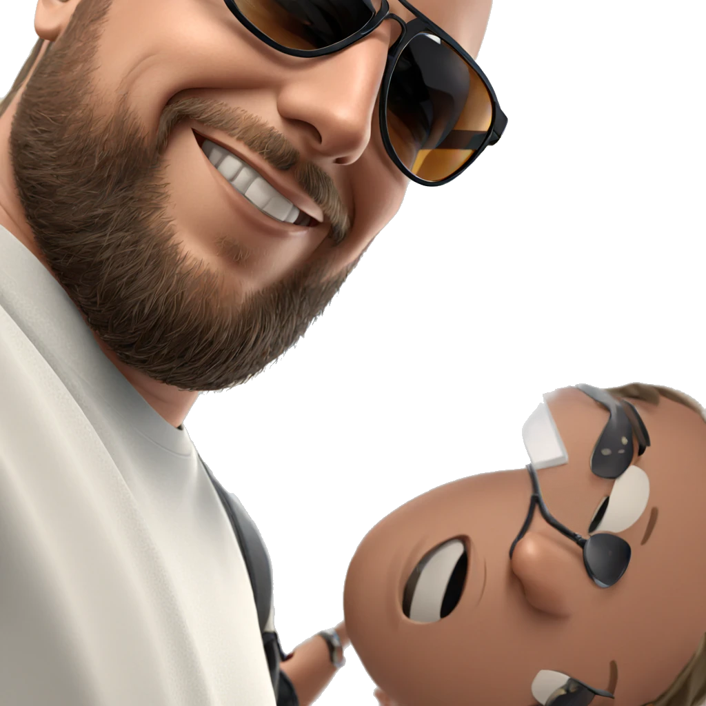 smiling boy in sunglasses emoji