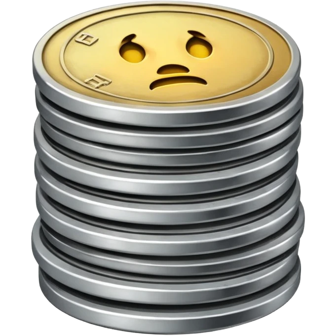 scared coin money emoji
