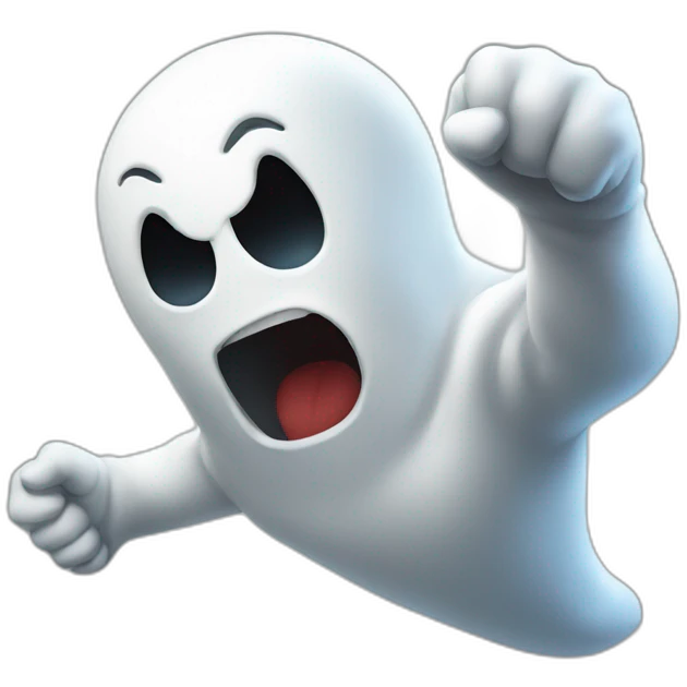 Ghost punching emoji