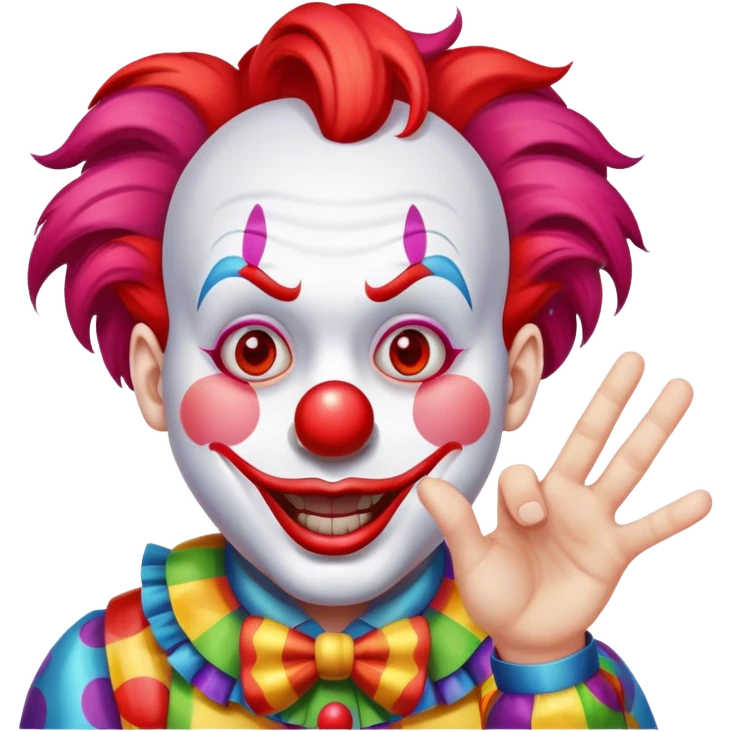 Clown flipping off  emoji