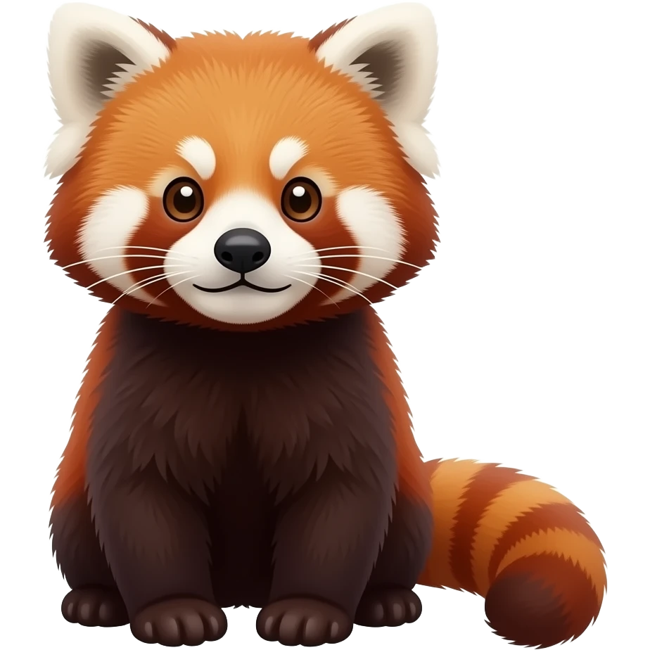 Red panda, full body emoji