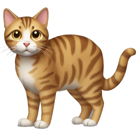 Tabby Cat Full Body emoji