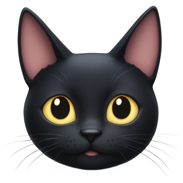 Cat looking like Jiji from Kikis delivery service emoji