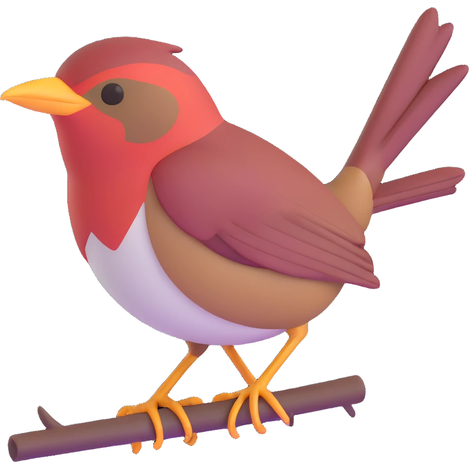 Cetti's warbler bird emoji