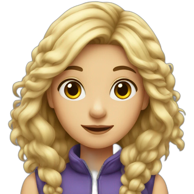 girl with fly emoji