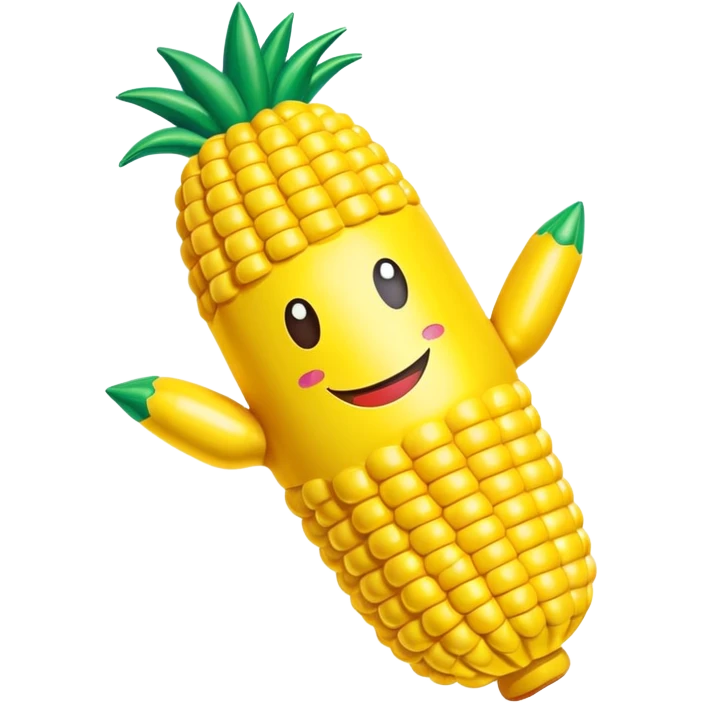 jeff koons inflatable corn pinata emoji