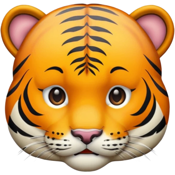 tiger face with a beanie emoji