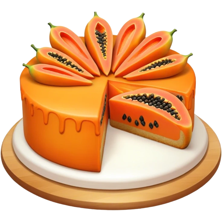 papaya cake emoji