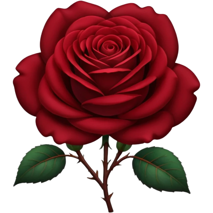 One Black rose emoji