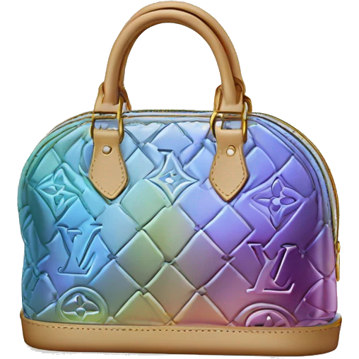 Iridescent Louis Vuitton bag emoji