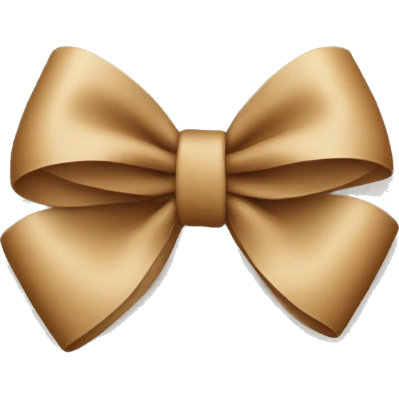 Light brown bow emoji