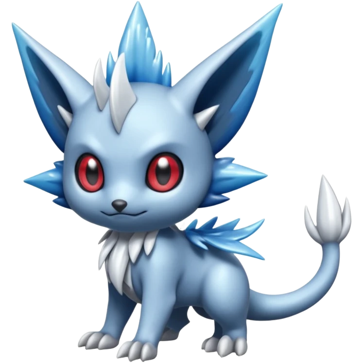 Elemental dark dusky mechanical frosty fairy-like fantasy epic rare Glalie-Sneasel-Togetic-Pokémon-Fakémon-hybrid-creature emoji