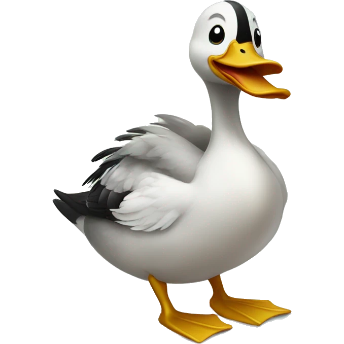 Duck with luau emoji
