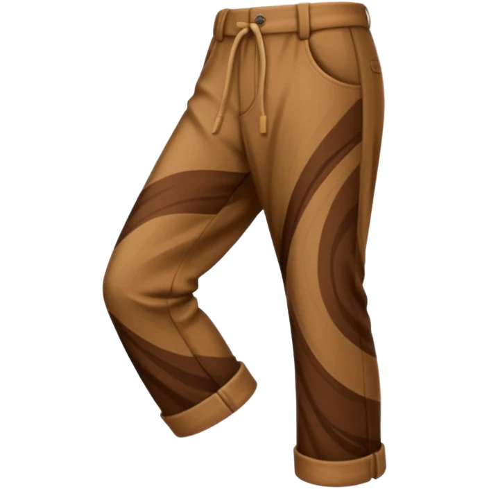 Brown swirled pants emoji