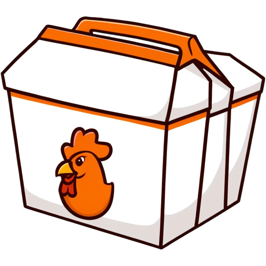 Popeyes 8-piece chicken box emoji