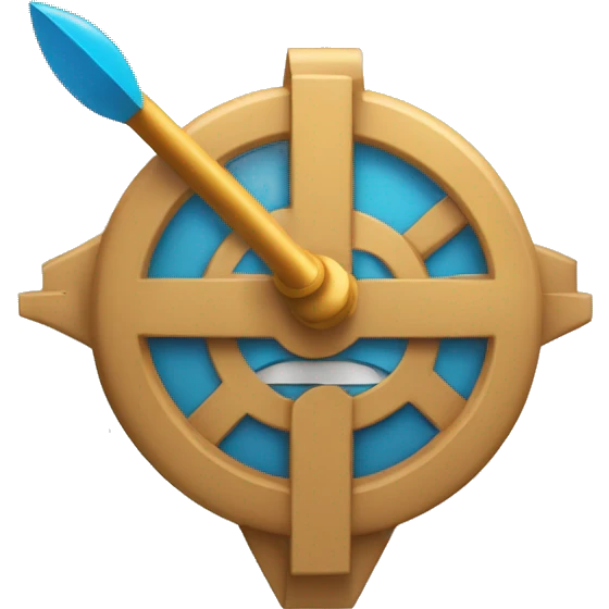 un rond avec une fleche directionelle qui accelere emoji