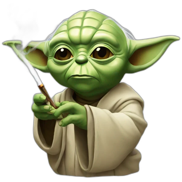 Yoda smoke emoji