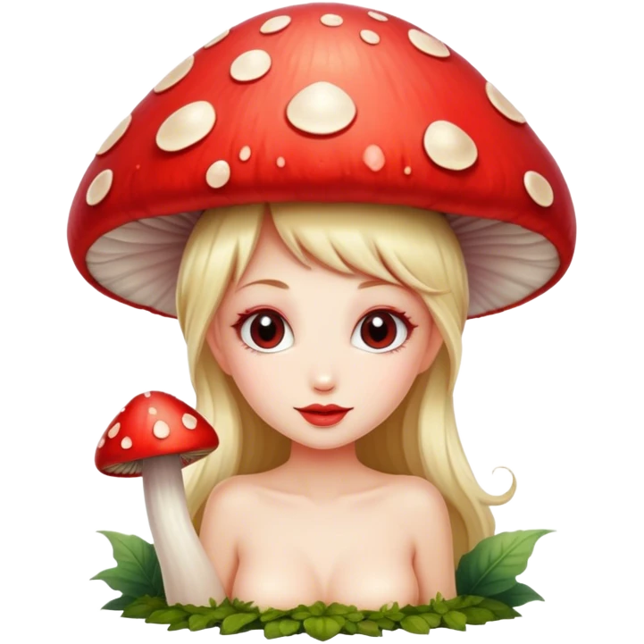 fairy on mushroom emoji