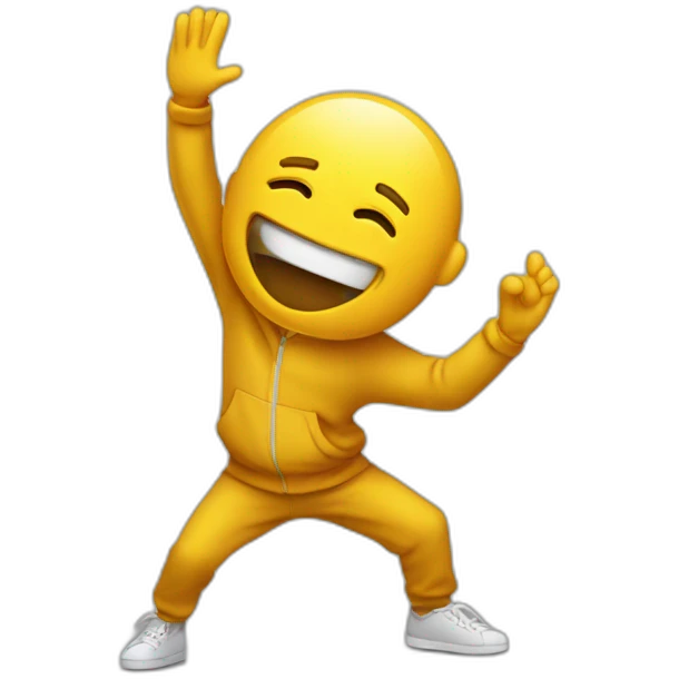 Personne qui fait un dab emoji