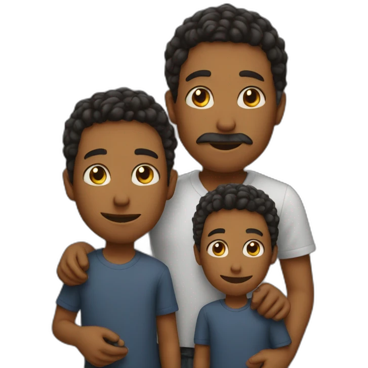 Main with two sons emoji