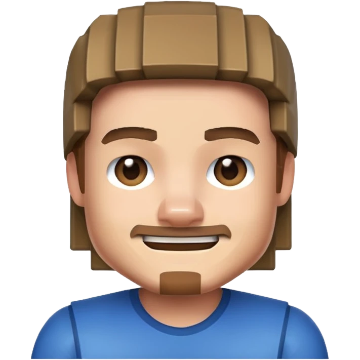 Make a minecraft Steve emoji emoji