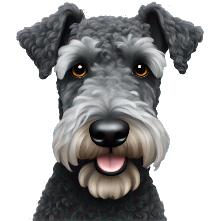 Kerry blue terrier emoji