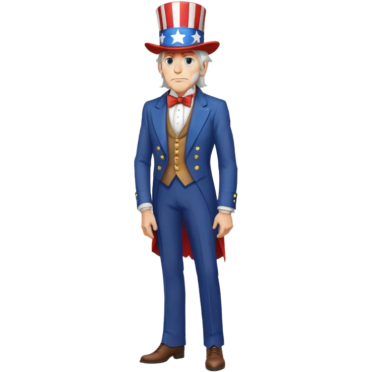 uncle sam standing side view whole body emoji