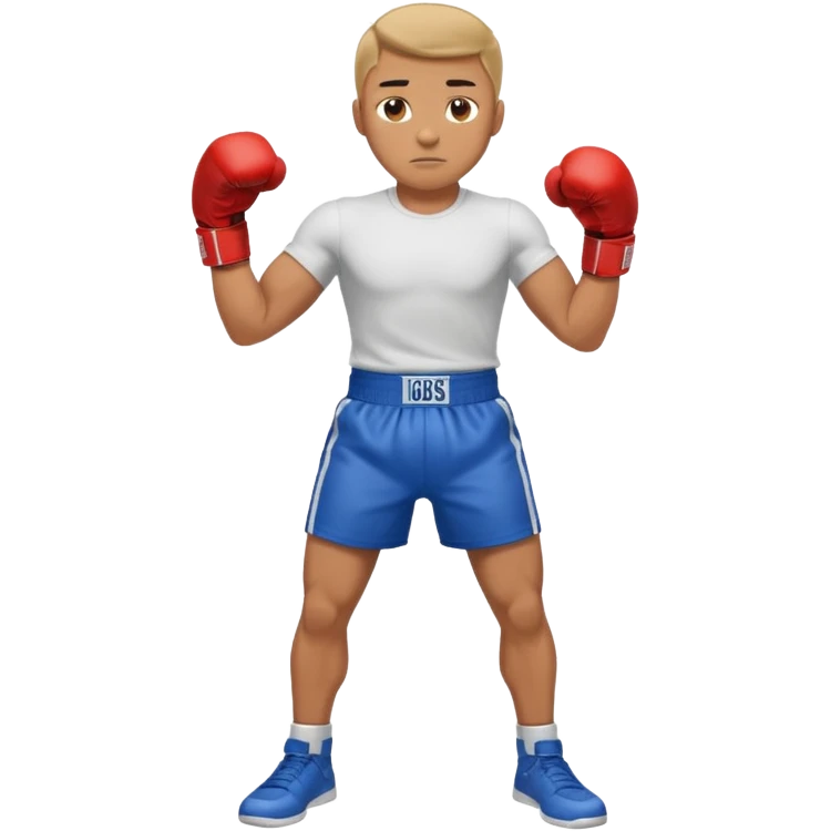 guy workout boxing full body shirt on  emoji
