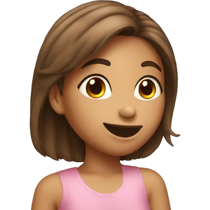 happy kissing girl tilted head emoji
