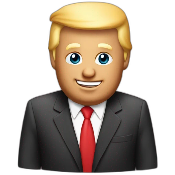 Trump avec gâteau d anniversaire  emoji