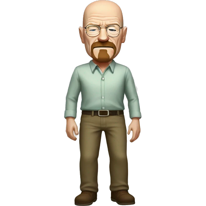 make a full-body emoji of walter white standing emoji