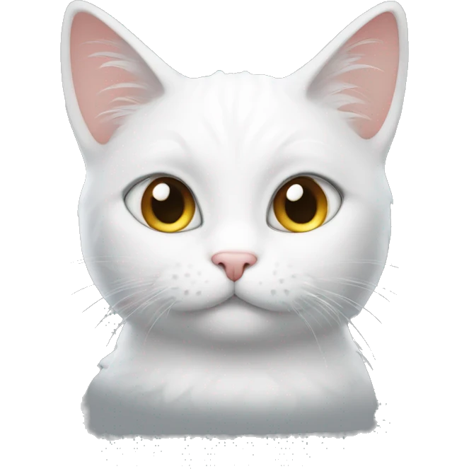 white winged cat saying « i love you » emoji