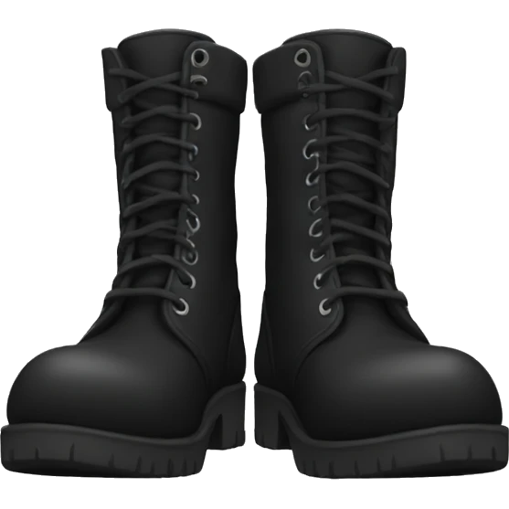 Black boots emoji