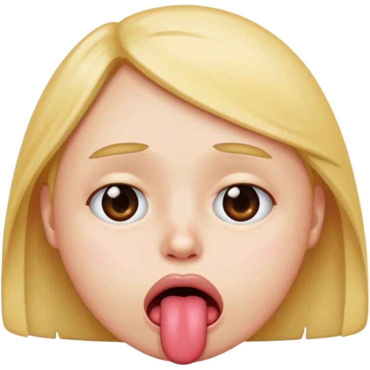 sad face with tongue sticking out emoji