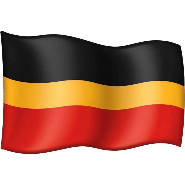 CReate me an emoji of the 2nd Reich, the German Empire also known as the Kaiserreich. Its flag is a Tricolor like germanys current one. make the top color be Black, the central one be white and the botton one red emoji