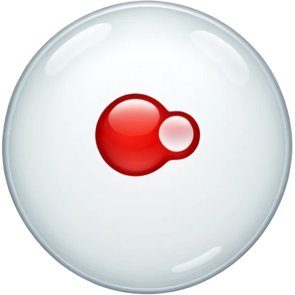 clear bubble with red outline emoji