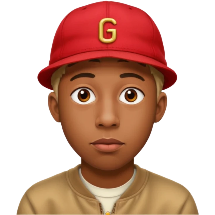 Tyler the creator in red hat emoji