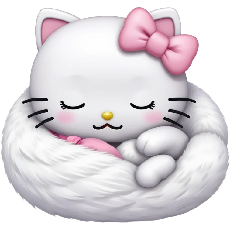 Hello kitty sleeping  emoji