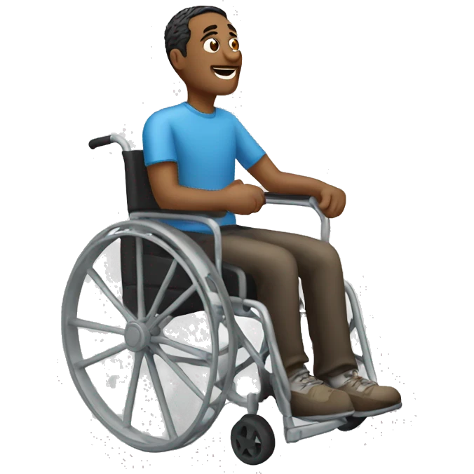 guy in a wheel chair emoji