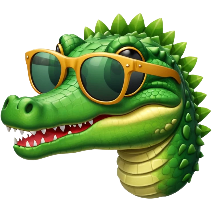 crocodile with sunglasses emoji