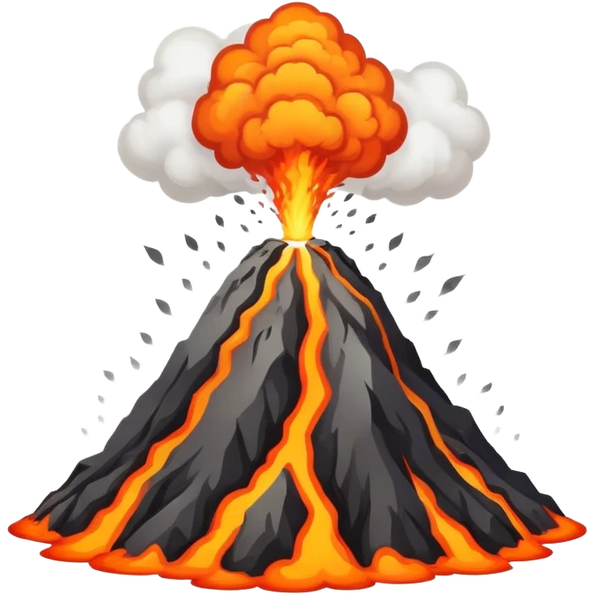 volcano eruption emoji