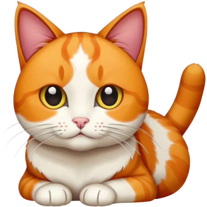 Calico cat wlh is drawing emoji