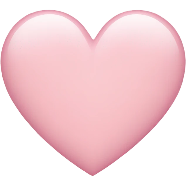 Light pink heart emoji