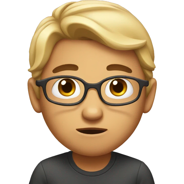 Nervous and loving emoji