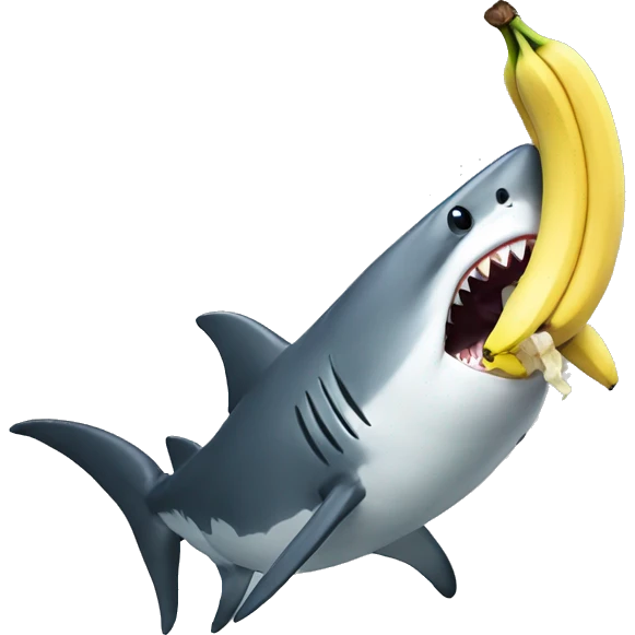 Shark Eat Banana emoji