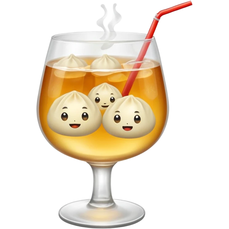 dumpling and soda  emoji
