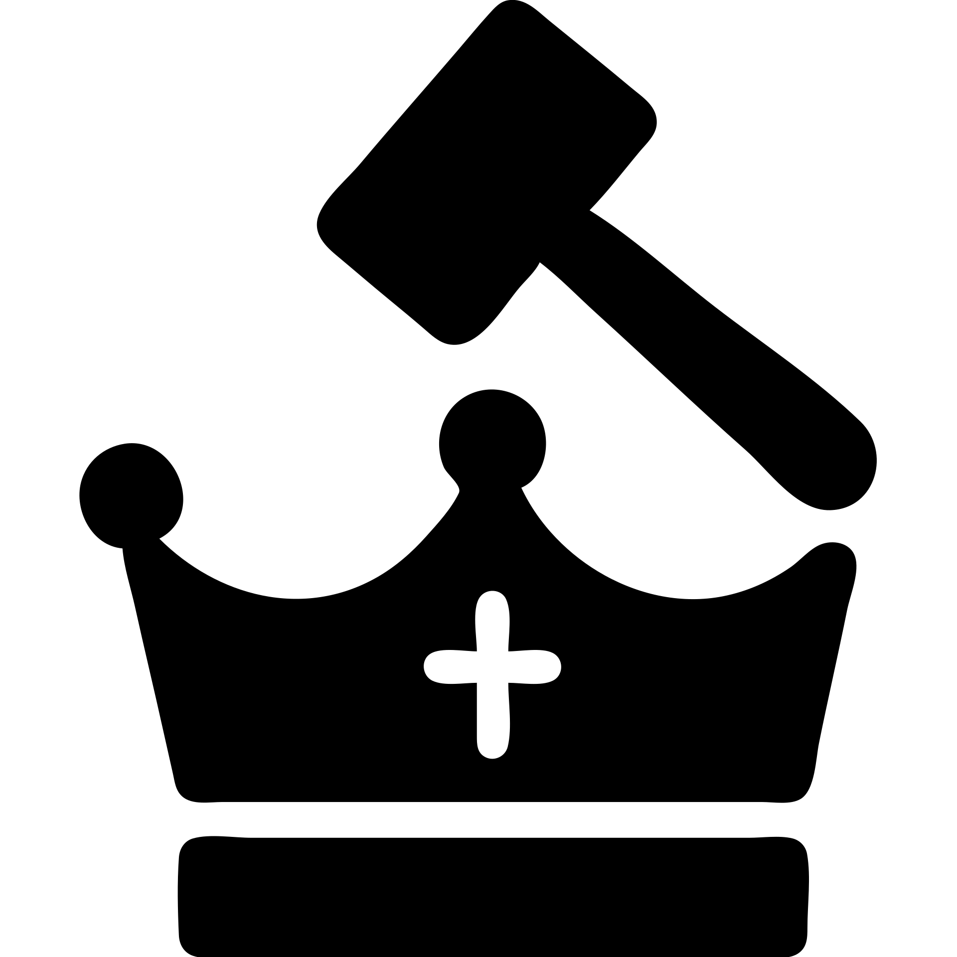 bold graphic symbol or icon representing the concept of authority emoji