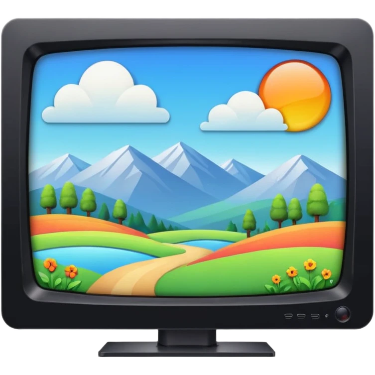 thumbnail picture mac os, video preview tv icon, landscape in video emoji