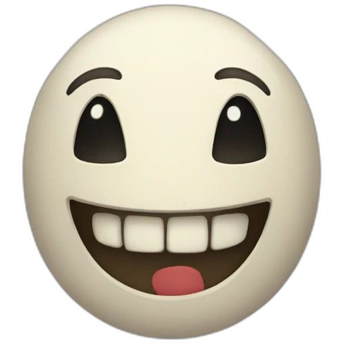 creepy smile emoji