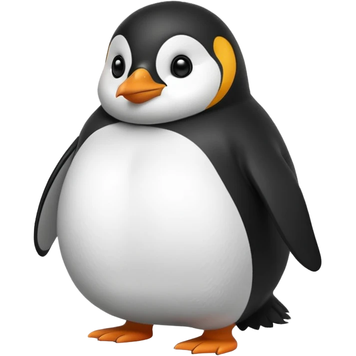 Fat penguin emoji
